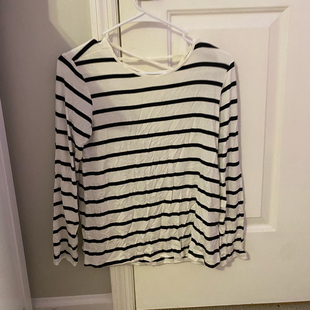 Black & White Striped Long Sleeve